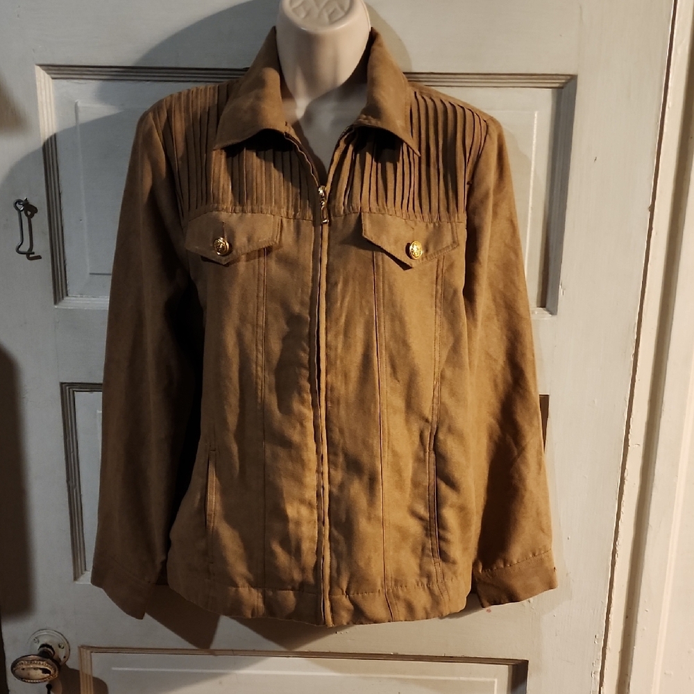Drapers & Damons Lightweight Zip Up Beige Jacket Small